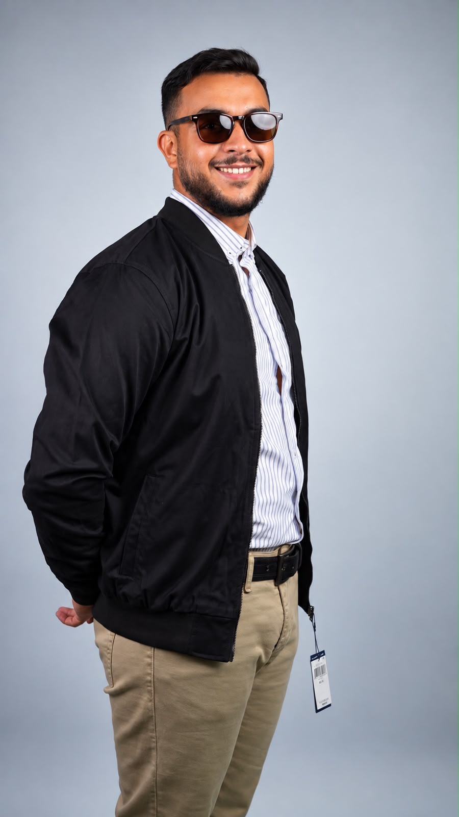 Veste Bomber Polo Noire