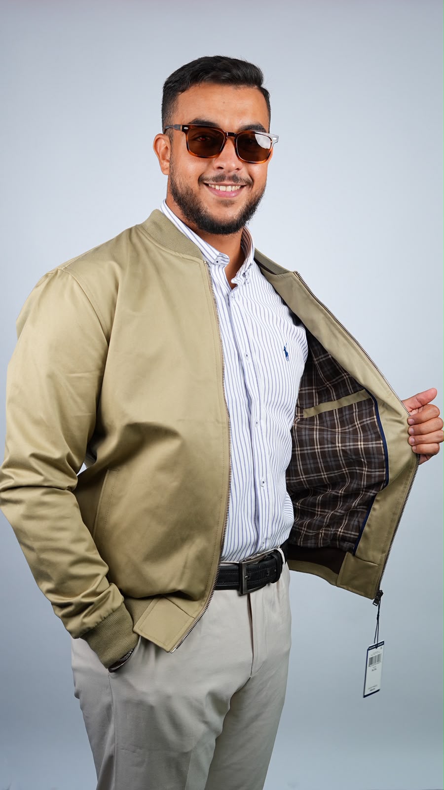 Veste Bomber Polo Beige