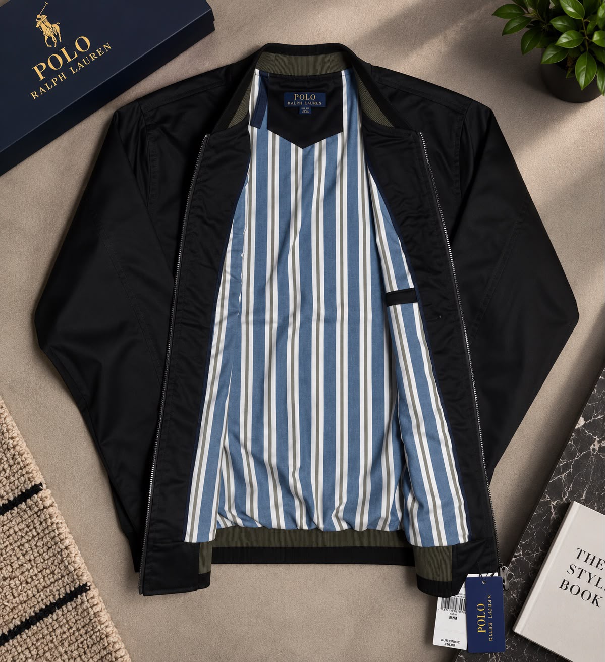 Veste Bomber Polo Noire