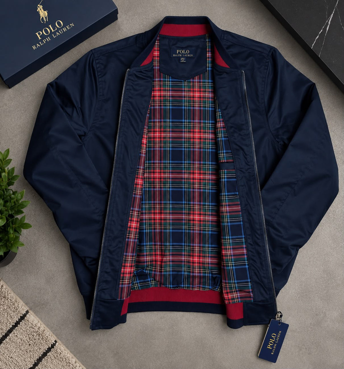 Veste Bomber Polo Marine